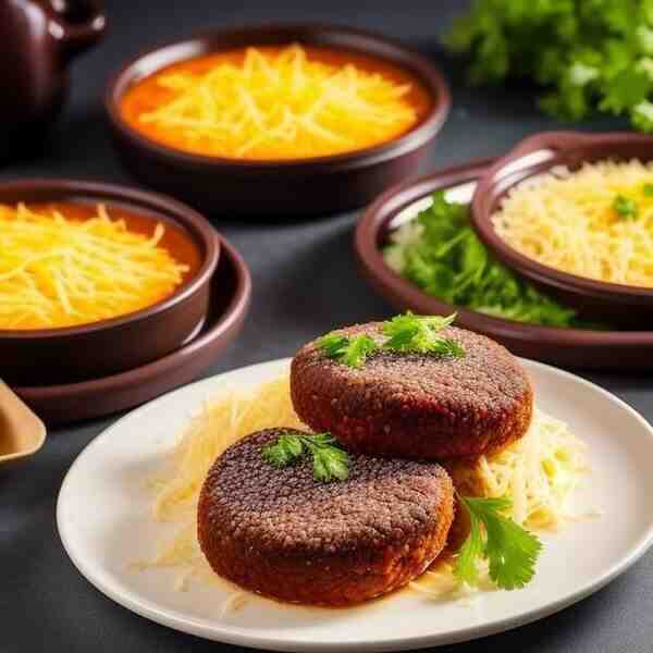 Паровые котлеты из говяжьего фарша с сыром